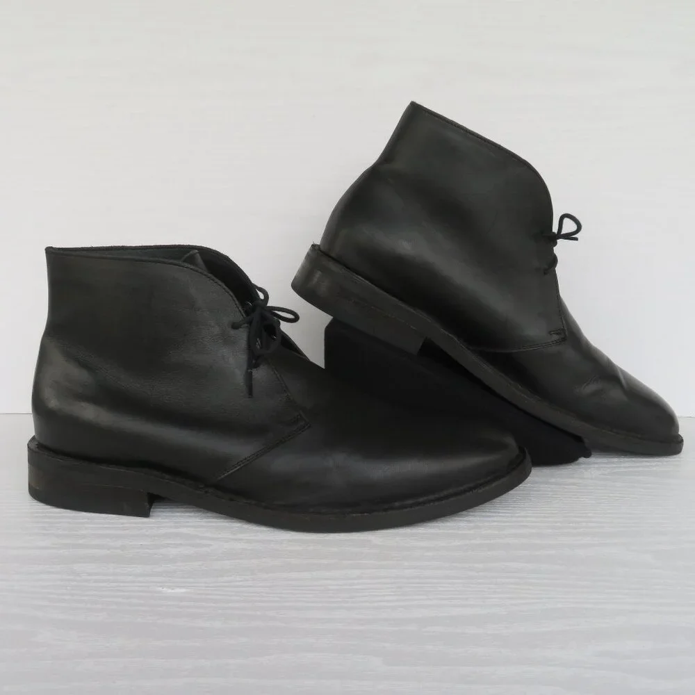 Thursday Boot Scout Chukka Boots Men's Sz 12 Black Leather Ankle Classic Dapper - Picture 3 of 16